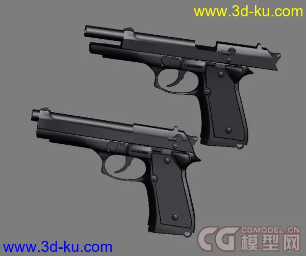 m92f手枪，MAX文件哦，模型蛮精致滴的图片5