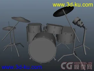 3D打印模型乐器 架子鼓的图片