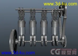3D打印模型发动机的图片