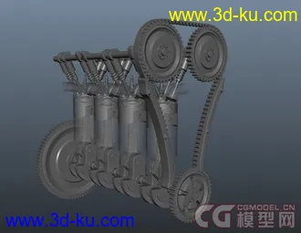 3D打印模型发动机的图片