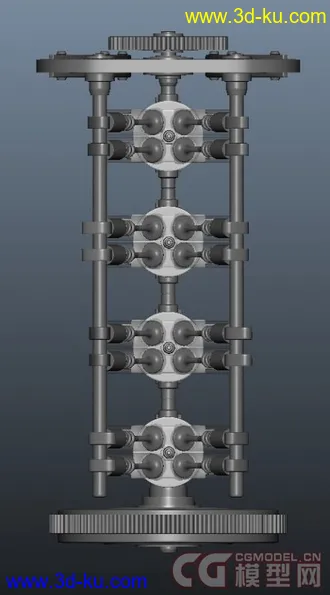 3D打印模型发动机的图片