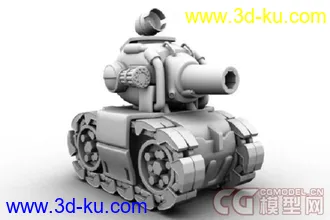 3D打印模型坦克 卡通的图片