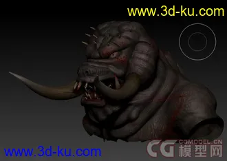 3D打印模型怪兽头的图片