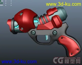 3D打印模型一把Q版小枪的图片