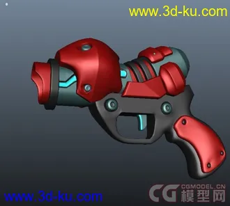 3D打印模型一把Q版小枪的图片