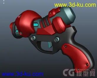 3D打印模型一把Q版小枪的图片