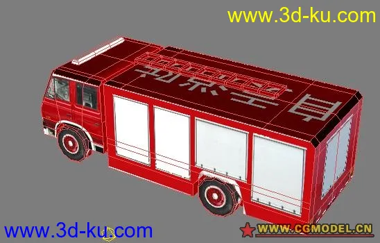 虚拟仿真用消防车模型的图片1