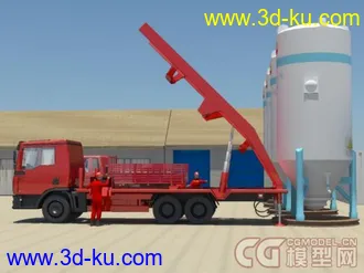 3D打印模型背罐车的图片