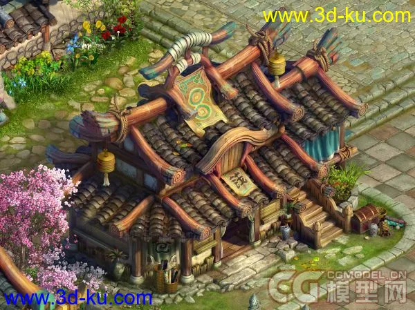 刚才发的诛仙作品给大家补上（去年做的作品）模型的图片2