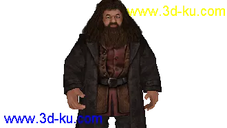 3D打印模型哈利波特之海格 弗立维教授（骨骼+动作+贴图）的图片