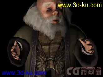 3D打印模型哈利波特之海格 弗立维教授（骨骼+动作+贴图）的图片