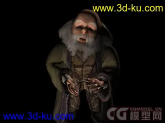 3D打印模型哈利波特之海格 弗立维教授（骨骼+动作+贴图）的图片