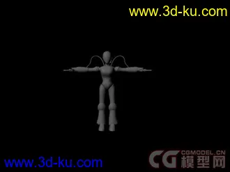 3D打印模型新手做个机器人MM，有看得上的请下载，欢迎高手批评指教，不胜感激的图片