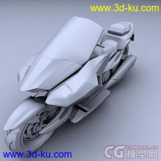 3D打印模型酷炫科幻摩托的图片