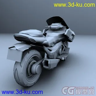 3D打印模型酷炫科幻摩托的图片