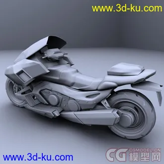 3D打印模型酷炫科幻摩托的图片