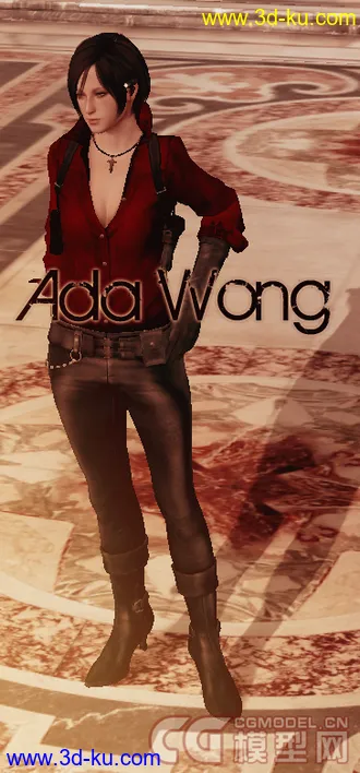 3D打印模型PS3 生化危机6（Resident Evil 6） - Ada Wong Fully Poseable :)的图片