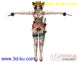 3D打印模型Onechanbara - Aya 2 - Fully Poseable的图片