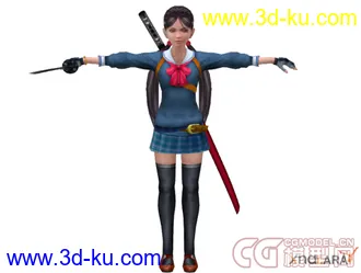 3D打印模型Onechanbara - Saki - Fully Poseable的图片