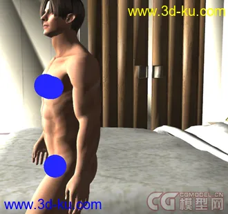 3D打印模型生化危机6（Resident Evil 6） - Leon S Kennedy Nude - Fully Poseable的图片
