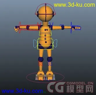3D打印模型机器人+绑定的图片