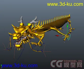3D打印模型高品质带动画，绑定-龙 （龙）的图片