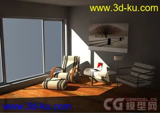 3D打印模型之前的max作业的图片