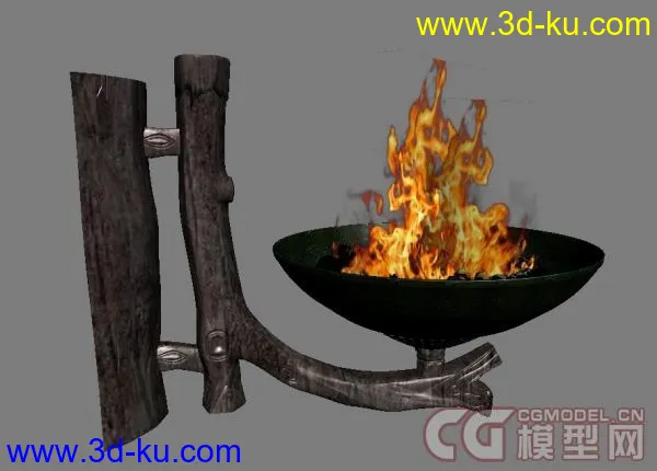 古代火盆灯模型的图片1