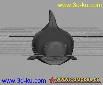 3D打印模型第一次作品（鲨鱼）的图片