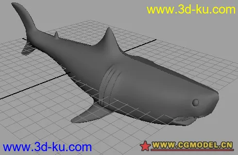 第一次作品（鲨鱼）模型的图片3