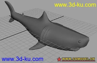 3D打印模型第一次作品（鲨鱼）的图片
