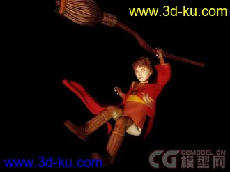 3D打印模型哈利波特之魁地奇比赛光轮2000（骨骼+动作+贴图）的图片