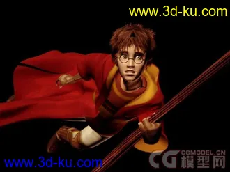 3D打印模型哈利波特之魁地奇比赛光轮2000（骨骼+动作+贴图）的图片