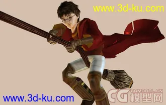 3D打印模型哈利波特之魁地奇比赛光轮2000（骨骼+动作+贴图）的图片