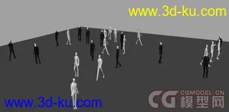 3D打印模型群众演员 （更新了OBJ文件）的图片