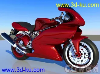 3D打印模型摩托车（带三视图，参考图）的图片