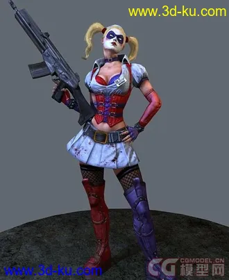 蝙蝠侠HARLEY QUINN 3D模型的图片
