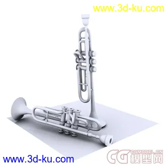 3D打印模型小号的图片