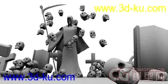 3D打印模型恐怖杀戮死神的图片