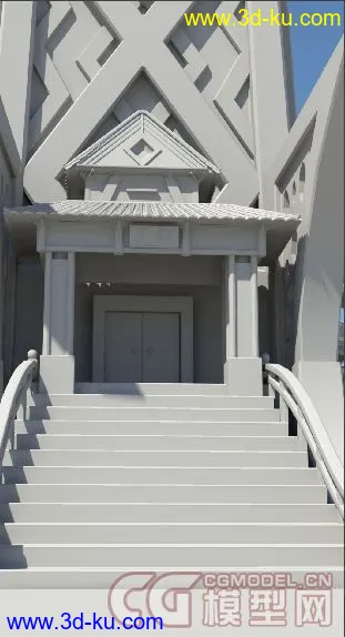 3D打印模型古典建筑小镇?山庄？的图片