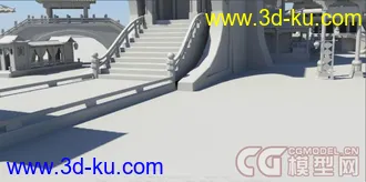 3D打印模型古典建筑小镇?山庄？的图片