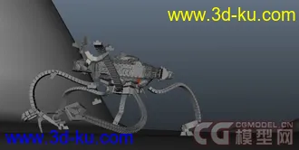 maya机器人模型带绑定带动画带灯光大场景的图片