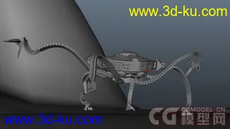 maya机器人模型带绑定带动画带灯光大场景的图片