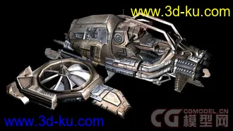 3D打印模型科幻战机的图片