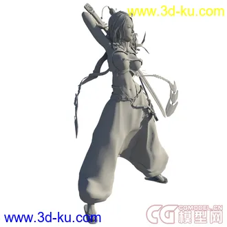 3D打印模型四大名捕之朱雀女士的图片