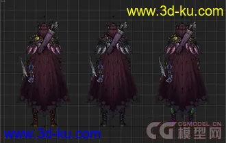 3ds max 西尔瓦娜斯 精致模型 带全套贴图 9.0版本文件【精】的图片