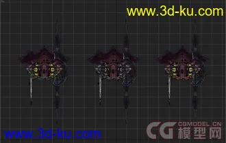 3ds max 西尔瓦娜斯 精致模型 带全套贴图 9.0版本文件【精】的图片