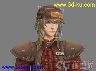 卓越之剑的一个帅哥（很久以前的一个模型，带骨骼无动作）的图片