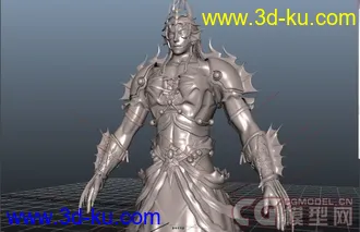 游戏角色模型 （附正反参考图）重发，文件已修复的图片