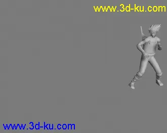 3D打印模型卡卡西回旋踢·····K个动作玩玩！的图片